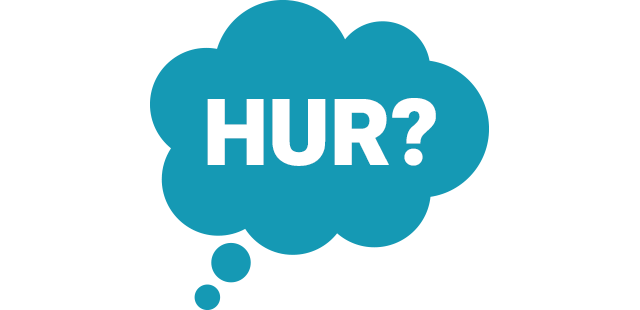 En frågebubbla där det står Hur?